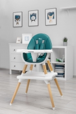 Дитячий стільчик для годування Caretero Tuva Dark Green